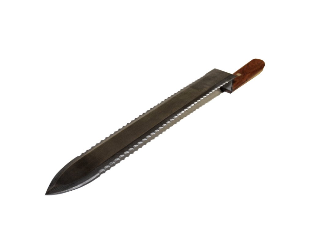 Odvíčkovací nůž nerez, 28 cm - zubatý