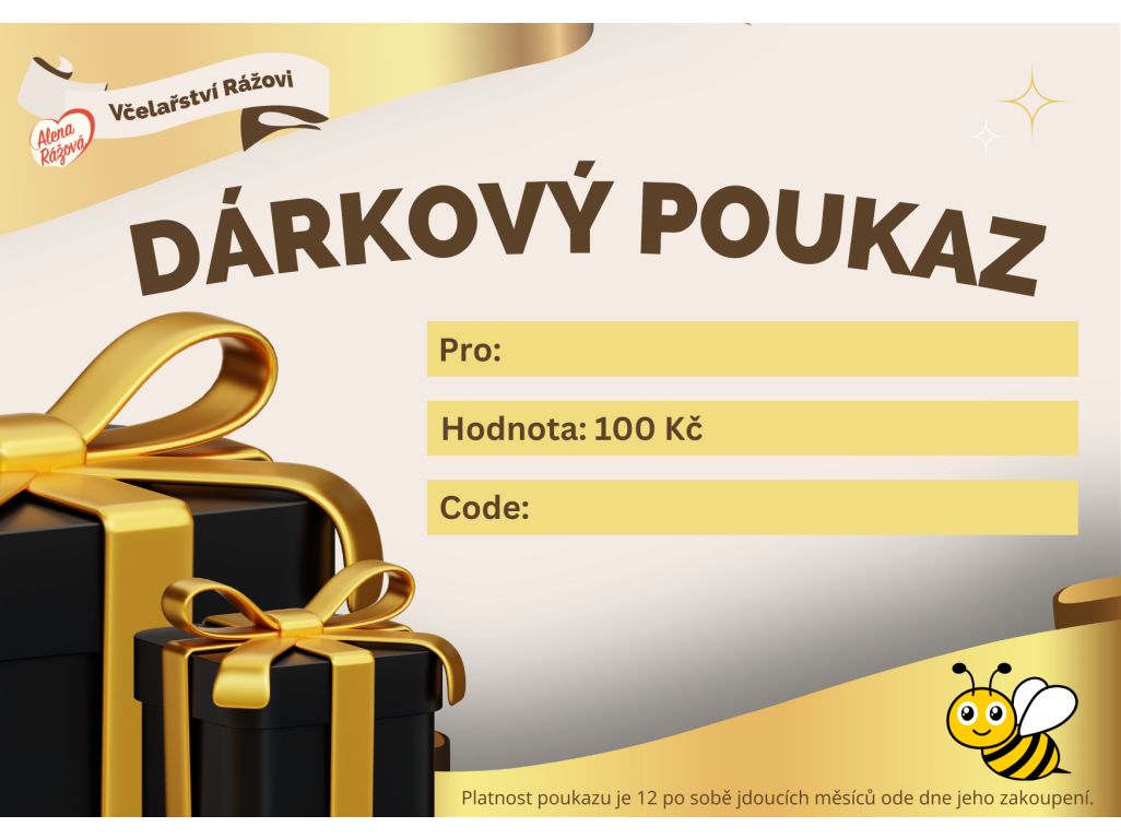 100 Kč Dárkový poukaz