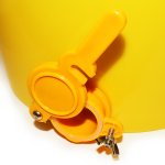 Nádoba 40 kg s kohoutem - bílá/žlutá