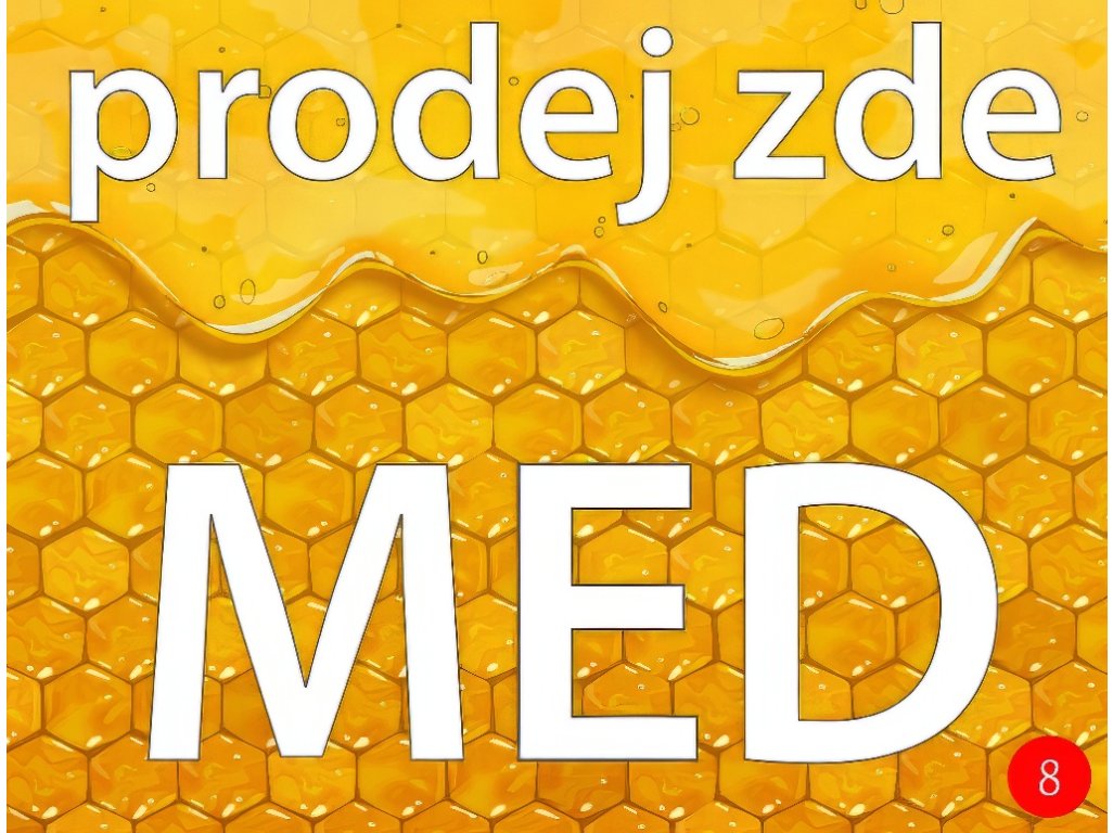 Cedule včelařská - typ 8J žlutá