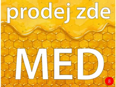 Cedule včelařská - typ 8J žlutá