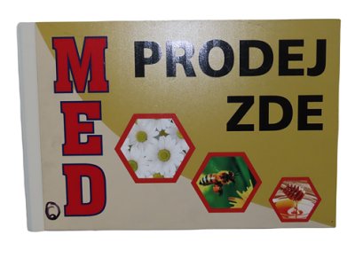 Cedule včelařská - typ 6