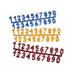 Čísla úlová - plastová (červená/žlutá)