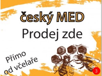 Cedule včelařská - typ 3 bíložlutá