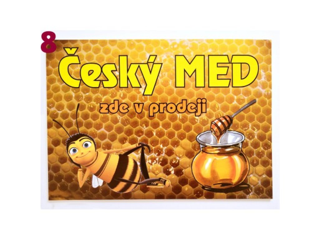 Cedule včelařská - typ 8 včelka