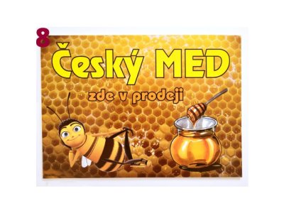Cedule včelařská - typ 8 včelka