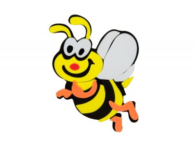 Samolepka včela pryžová - malá