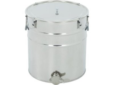 Stáčecí nád. nerez 70 kg - kovová výpust, těsnící víko