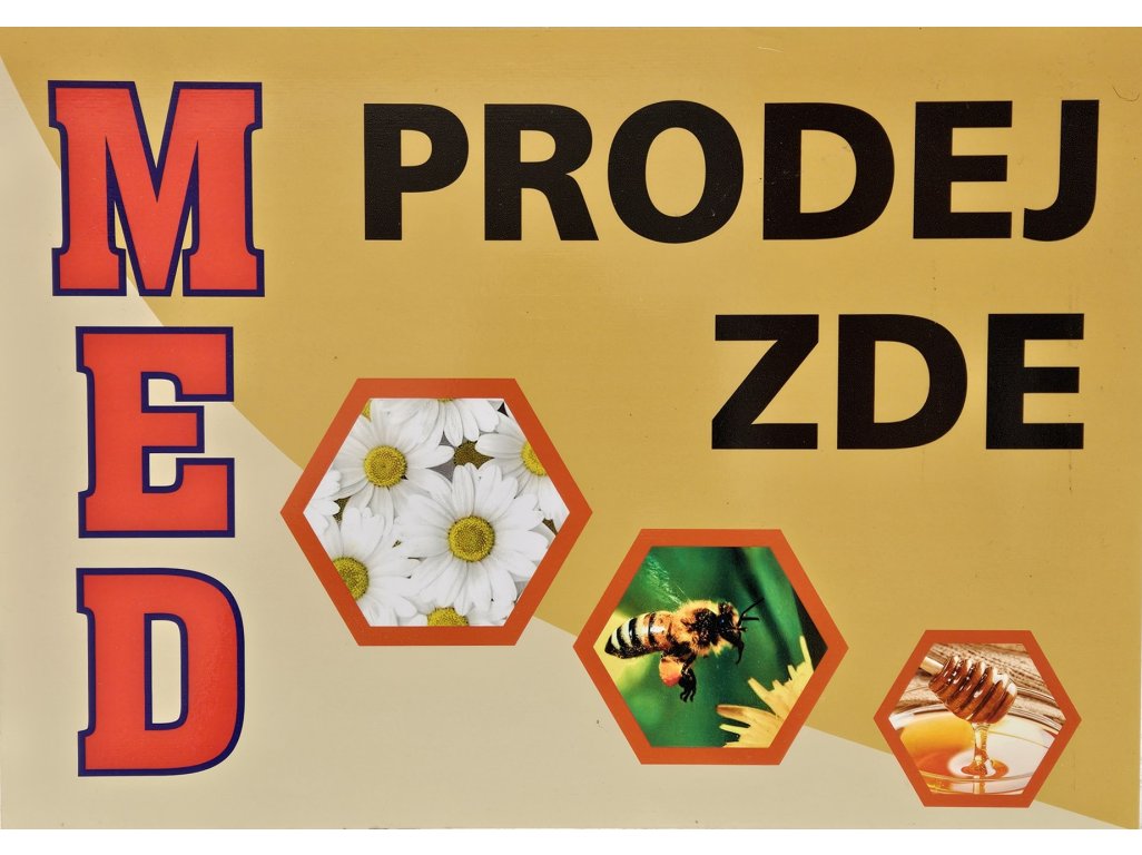 Cedule včelařská - typ 6