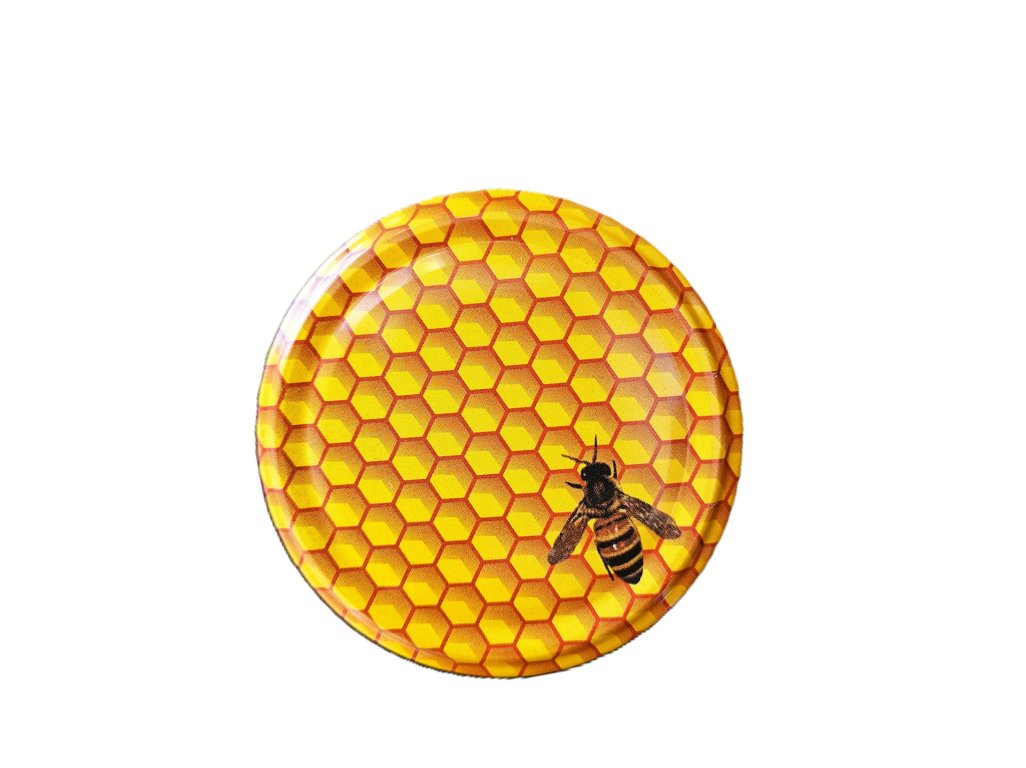 Víčko na sklenice TO82 - Včela malovaná