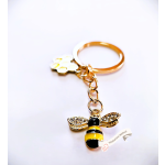 Přívěsek na klíče - Včelka s pláství