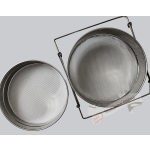 Cedník výsuvný dvojitý nerez vypouklý, 24 cm - extra jemný