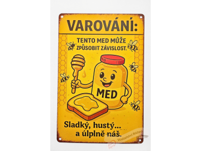Cedule - Sklenice medu