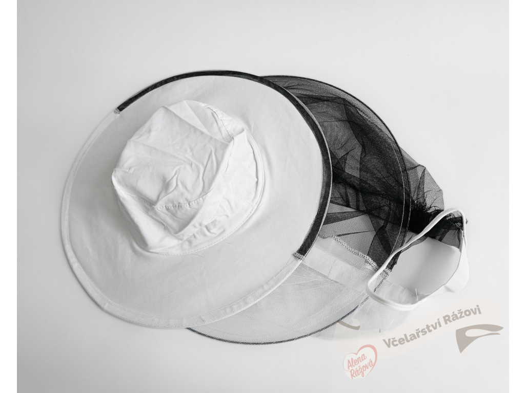 Klobouk včelařský s přetažením přes ruce