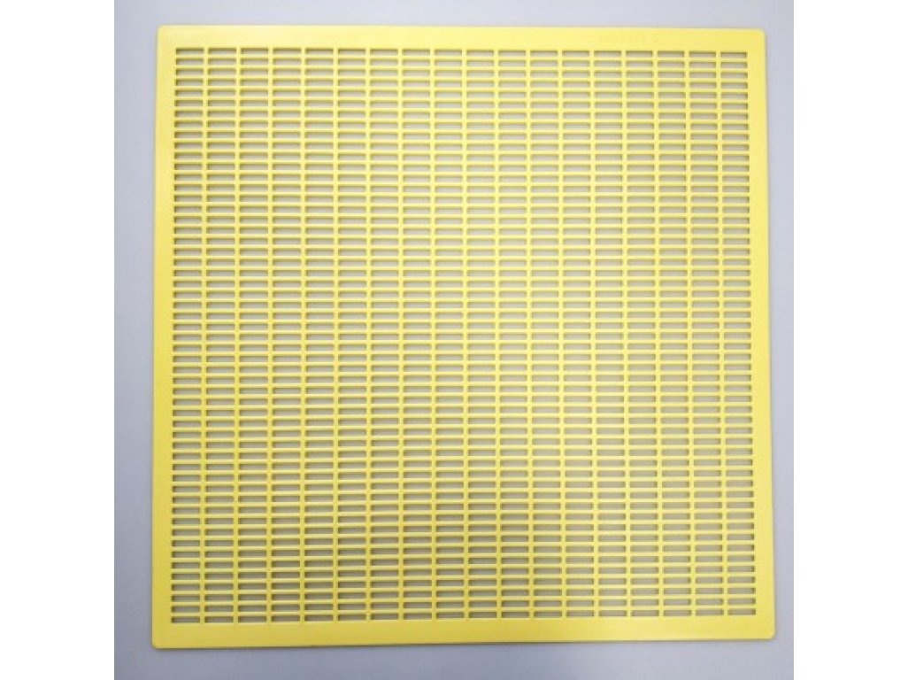Mateří mřížka plastová  435x435 mm- žlutá