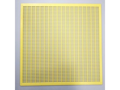 Mateří mřížka plastová  435x435 mm- žlutá